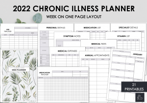 LiveMinimalPlanners Chronic Illness Planner