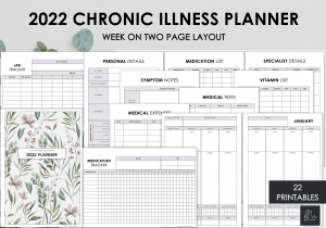 LiveMinimalPlanners Chronic Illness Planner
