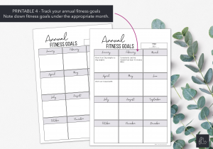 LiveMinimalPlanners Fitness Goals and Trackers