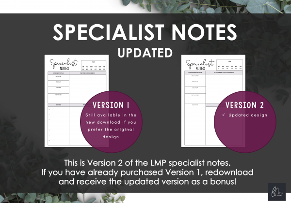 LiveMinimalPlanners Specialist Notes