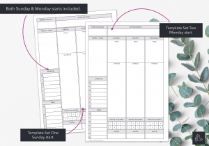 LiveMinimalPlanners Weekly Binder Inserts Listing Photos