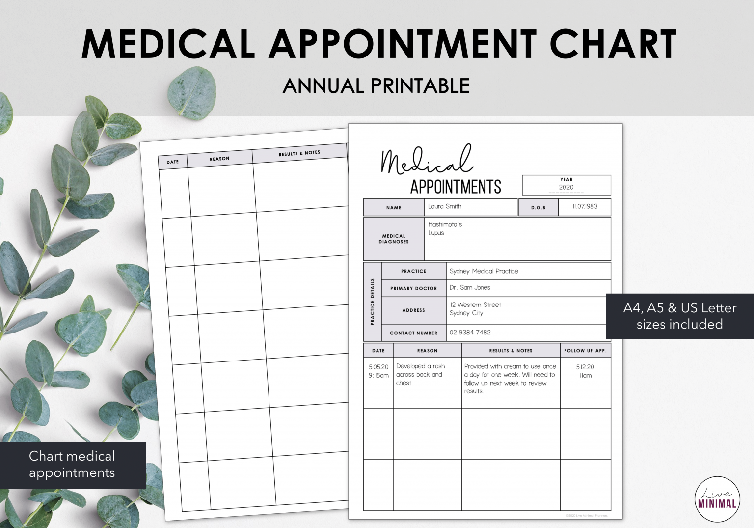 medical-appointment-chart-instant-download-live-minimal