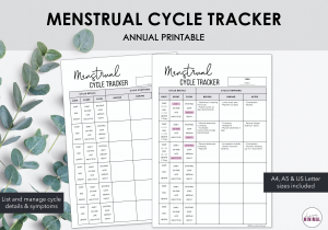 LiveMinimalPlanners Menstrual Cycle Listing Photo