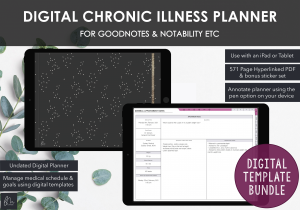 LiveMinimalPlanners Digital Chronic Illness Planner