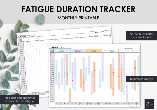 LiveMinimalPlanners Fatigue Duration Tracker