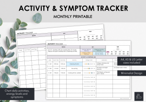 LiveMinimalPlanners Acitivity and Symptom Tracker